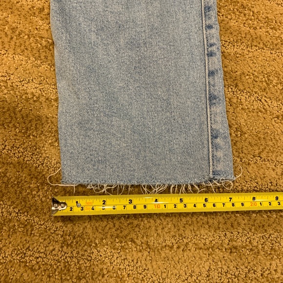 Hollister Womens Jeans 7R 28x27 Blue Ultra High Rise Vintage Straight Distressed - Picture 10 of 11